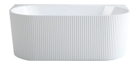 Bali Fluted Freestanding Back to Wall Bathtub 1500/1700 BBAT1500GW-MW-MB/BBAT1700GW-MW-MB — detail 8