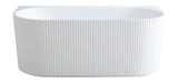 Bali Fluted Freestanding Back to Wall Bathtub 1500/1700 BBAT1500GW-MW-MB/BBAT1700GW-MW-MB — detail 4