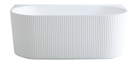 Bali Fluted Freestanding Back to Wall Bathtub 1500/1700 BBAT1500GW-MW-MB/BBAT1700GW-MW-MB — detail 4
