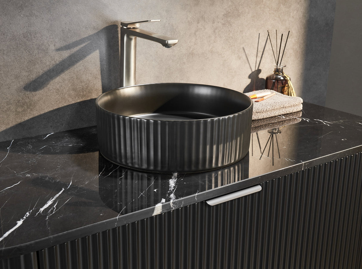 VITO AVANTTI Fluted Curved Vanity With Soft Closing Drawers 1200-1800mm (AVT1200W-AVT1800W) — detail 14