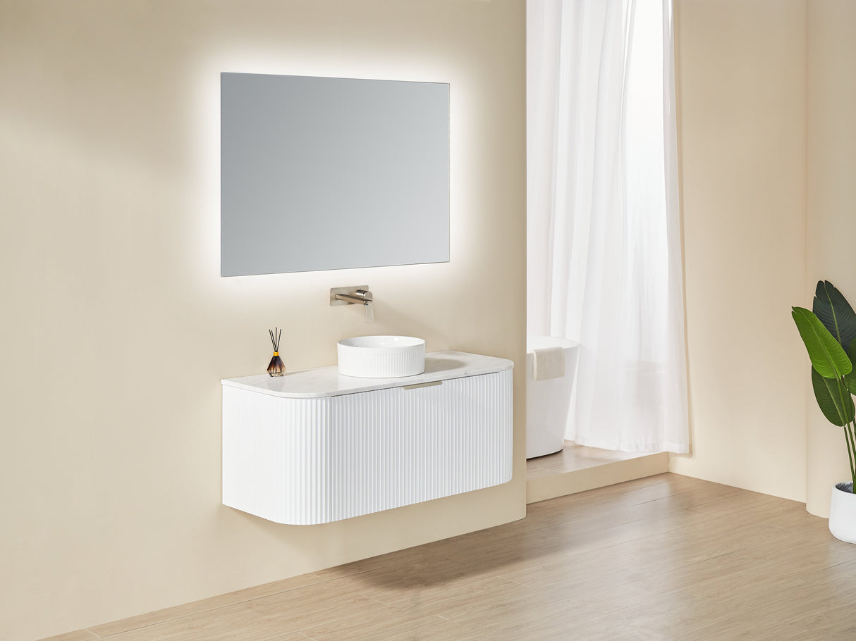 VITO AVANTTI Fluted Curved Vanity With Soft Closing Drawers 1200-1800mm (AVT1200W-AVT1800W) — detail 3
