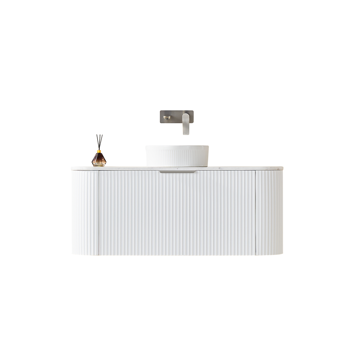 VITO AVANTTI Fluted Curved Vanity With Soft Closing Drawers 1200-1800mm (AVT1200W-AVT1800W) — detail 8