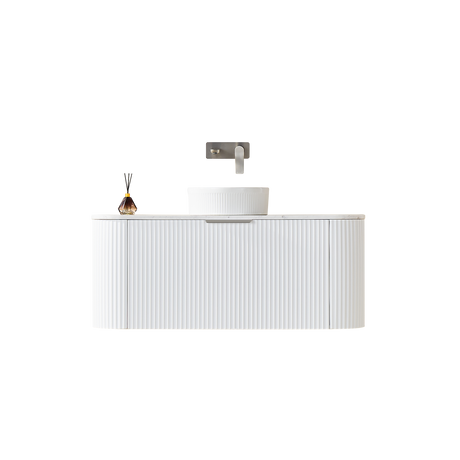 VITO AVANTTI Fluted Curved Vanity With Soft Closing Drawers 1200-1800mm (AVT1200W-AVT1800W) — detail 8