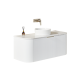 VITO AVANTTI Fluted Curved Vanity With Soft Closing Drawers 1200-1800mm (AVT1200W-AVT1800W) — detail 9