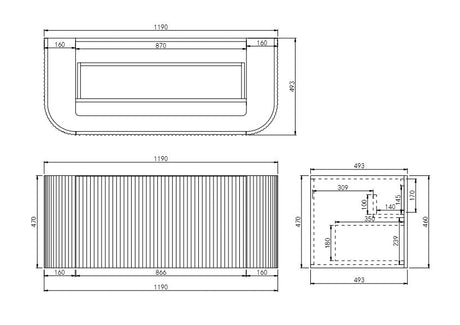 VITO AVANTTI Fluted Curved Vanity With Soft Closing Drawers 1200-1800mm (AVT1200W-AVT1800W) — detail 21