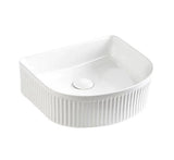 VITO Athena Fluted Arch Premium Ceramic Above-Counter Basin 400*360*130mm ATH4036AR-GW/MW/MB — detail 5