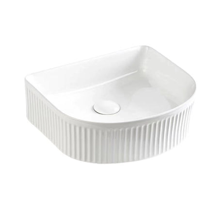 VITO Athena Fluted Arch Premium Ceramic Above-Counter Basin 400*360*130mm ATH4036AR-GW/MW/MB — detail 5