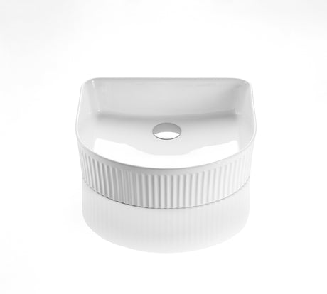 VITO Geneva Fluted Arch Premium Ceramic Above-Counter Basin 415*365*120mm CA4135AR — detail 4