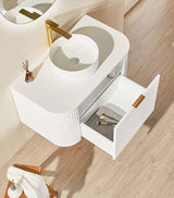 VITO AVANTTI Fluted Curved Vanity With Soft Closing Drawers 600-900mm (AVT600W-AVT900W) — detail 4
