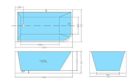 Theo Multifit Bathtub THBT1500MW — detail 3
