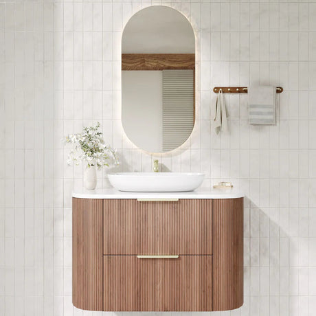 VITO ARTIS Fluted Curved Vanity with soft closing drawers 600-900mm — detail 2
