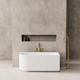 Capri Fluted  Corner Freestanding Bathtub 1500/1700mm CBAT1500L/R-GW/MW/MB/CBAT1700L/R-GW/MW/MB — detail 4