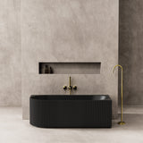 Capri Fluted  Corner Freestanding Bathtub 1500/1700mm CBAT1500L/R-GW/MW/MB/CBAT1700L/R-GW/MW/MB — detail 3