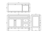 Harrington Free-Standing PVC Vanity CH124RL — detail 3
