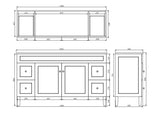 Harrington Free-Standing PVC Vanity CH154L — detail 3