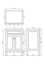Harrington Free-Standing PVC Vanity CH64L — detail 9