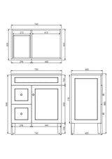Harrington Free-Standing PVC Vanity CH74LL — detail 6