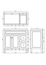 Harrington Free-Standing PVC Vanity CH94RL — detail 8