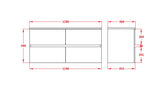 Stella Walnut Wall-Hung PVC Vanity WAL1220-WH (Double Bowl) — detail 3