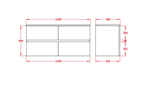 Stella Walnut Wall-Hung PVC Vanity WAL1220-WH (Double Bowl) — detail 3