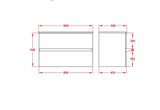 Stella Wall-Hung PVC Vanity WAL900-WH — detail 2