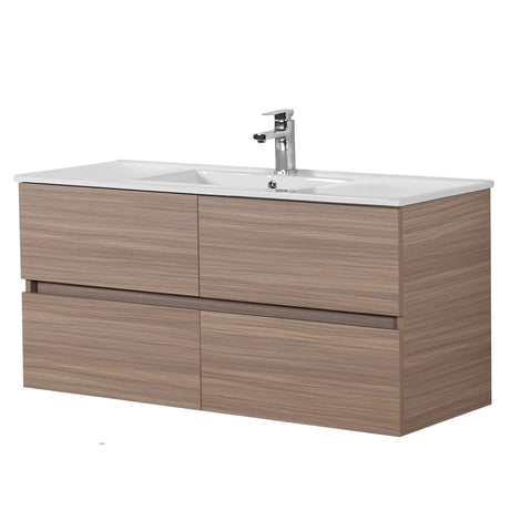 Stella Wall-Hung PVC Vanity Cabinet Only OAK1200-WH-Cab (Single Bowl) — detail 2