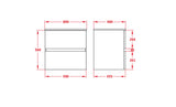 Stella Oak Wall-Hung PVC Vanity OAK600-WH-Cab — detail 2