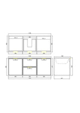 Miami Wall-Hung PVC Vanity CM1221W — detail 4