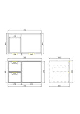 Miami Wall-Hung PVC Vanity CM74LW — detail 4