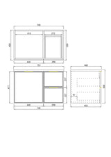 Miami Wall-Hung PVC Vanity CM74RW — detail 4