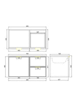 Miami Wall-Hung PVC Vanity CM94RW — detail 4