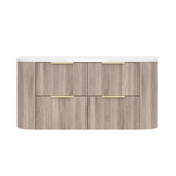 Vito Artis-D Wall-Hung PVC Curved Vanity with Soft-Close Drawers 600/750/900/1200/1500 — detail 14