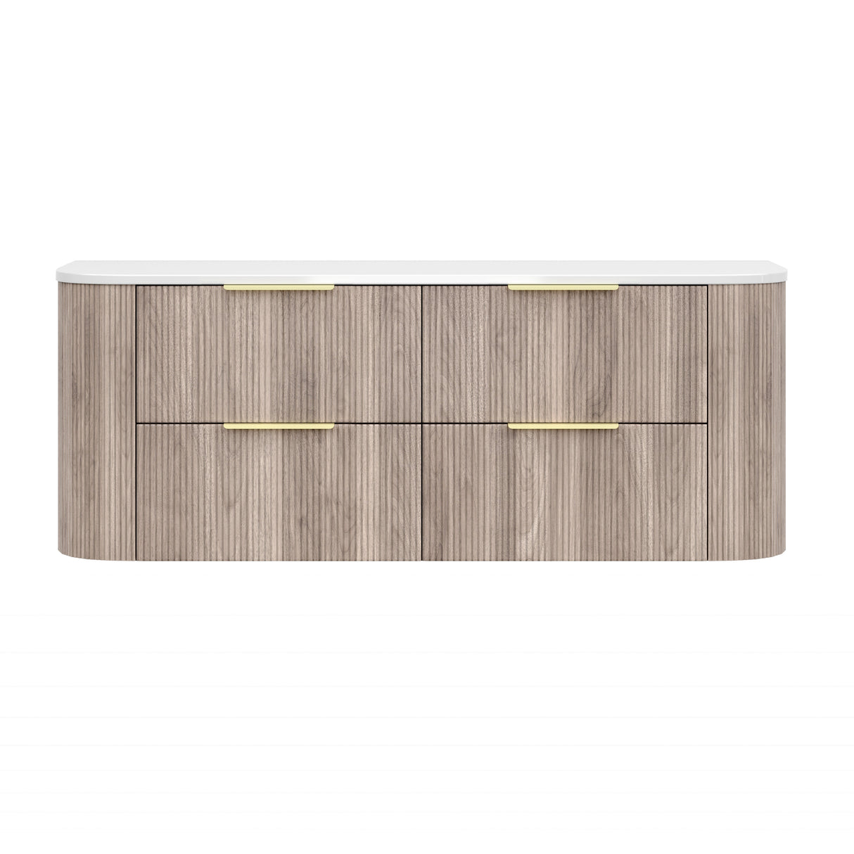 Vito Artis-D Wall-Hung PVC Curved Vanity with Soft-Close Drawers 600/750/900/1200/1500 — detail 17