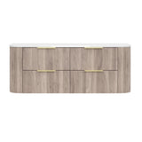 Vito Artis-D Wall-Hung PVC Curved Vanity with Soft-Close Drawers 600/750/900/1200/1500 — detail 17