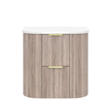 Vito Artis-D Wall-Hung PVC Curved Vanity with Soft-Close Drawers 600/750/900/1200/1500 — detail 5