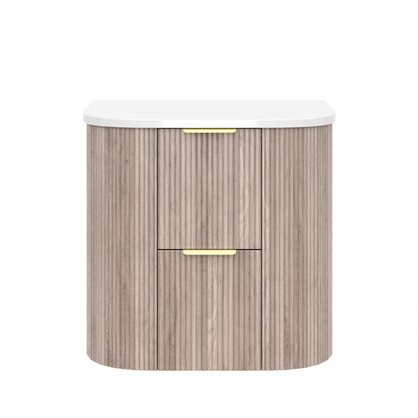 Vito Artis-D Wall-Hung PVC Curved Vanity with Soft-Close Drawers 600/750/900/1200/1500 — detail 5