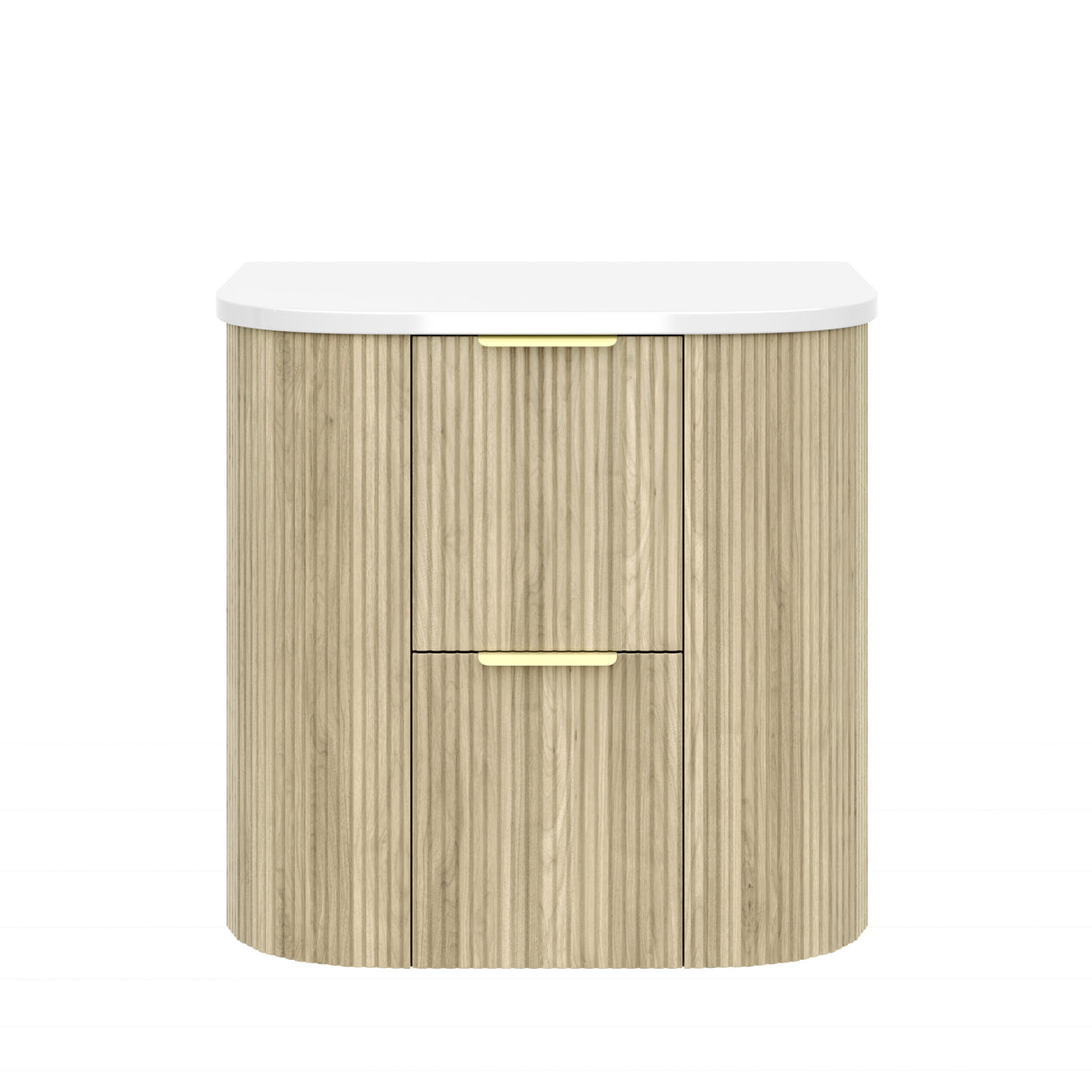 VITO ARTIS Fluted Curved Vanity with soft closing drawers 600-900mm — detail 3