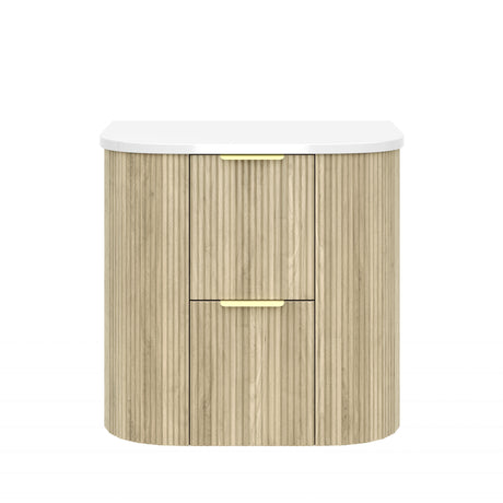 VITO ARTIS Fluted Curved Vanity with soft closing drawers 600-900mm — detail 3