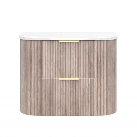 Vito Artis-D Wall-Hung PVC Curved Vanity with Soft-Close Drawers 600/750/900/1200/1500 — detail 8