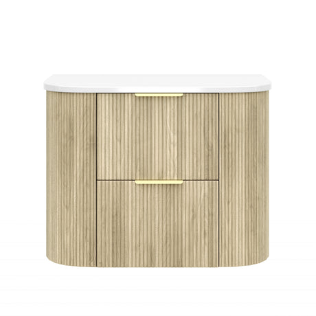 VITO ARTIS Fluted Curved Vanity with soft closing drawers 600-900mm — detail 4