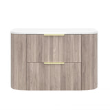 Vito Artis-D Wall-Hung PVC Curved Vanity with Soft-Close Drawers 600/750/900/1200/1500 — detail 11