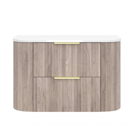 Vito Artis-D Wall-Hung PVC Curved Vanity with Soft-Close Drawers 600/750/900/1200/1500 — detail 11