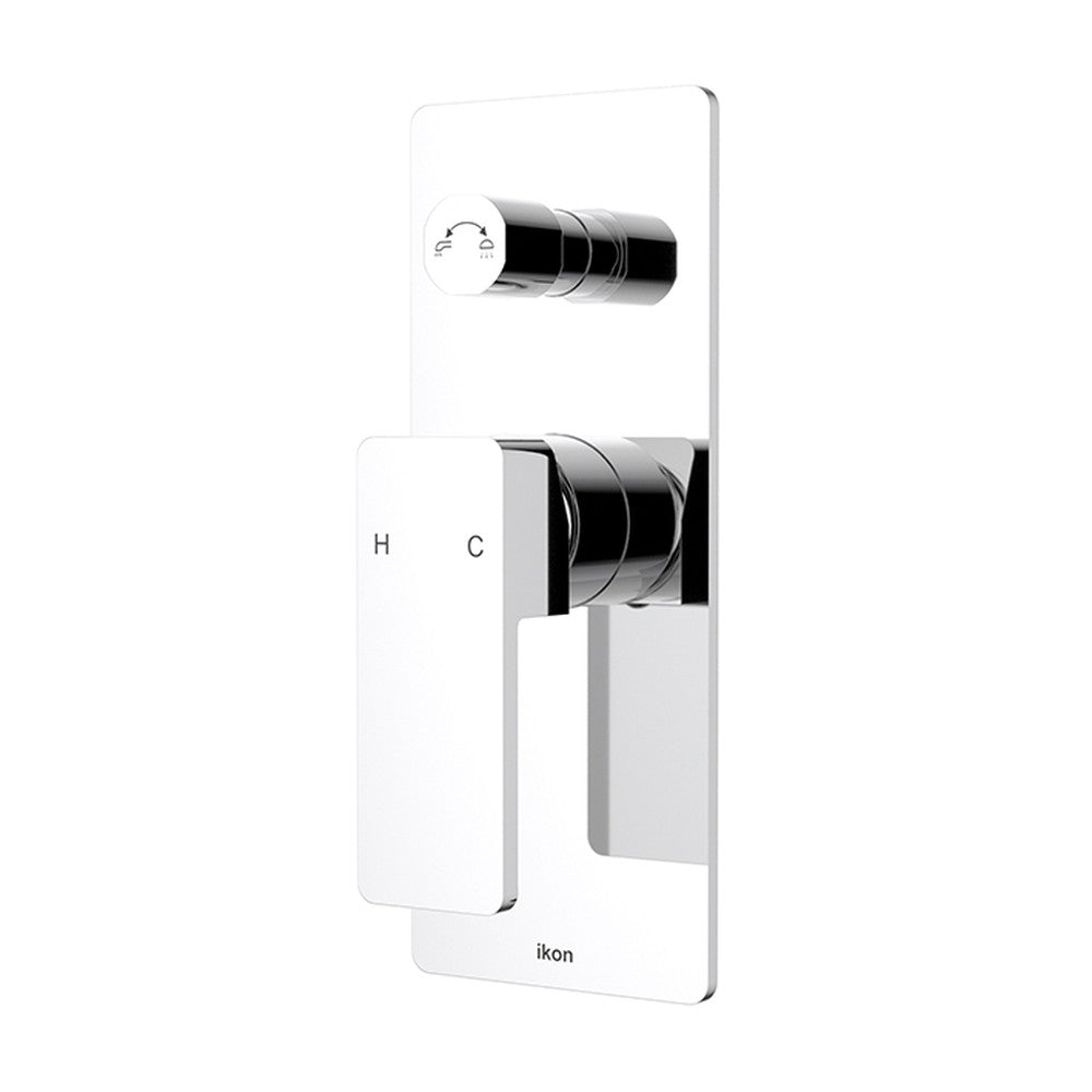 Ceram Wall Mixer Diverter Chrome Chrome