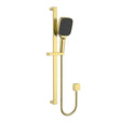 Ceram Sliding Shower Set Brushed Gold Brushed Gold