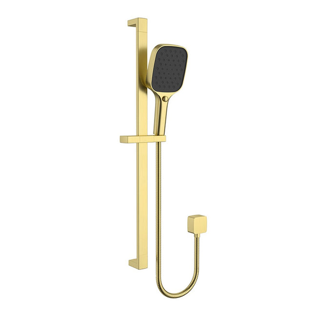 Ceram Sliding Shower Set Brushed Gold Brushed Gold