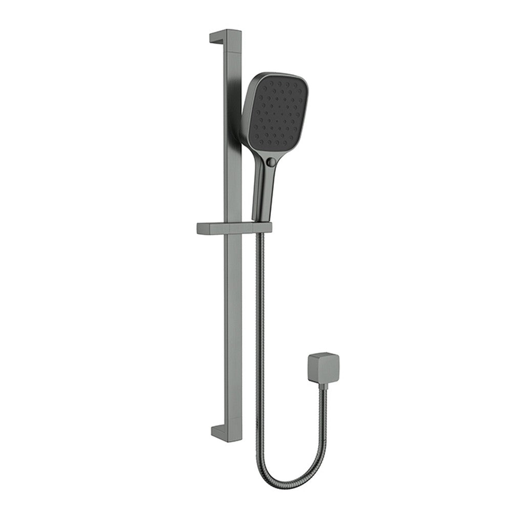 Ceram Sliding Shower Set Gun Metal Gun Metal