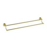 Clasico Towel Rail Double Brushed Gold 600mm Brushed Gold