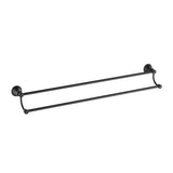 Clasico Towel Rail Double Matt Black 800mm Matt Black