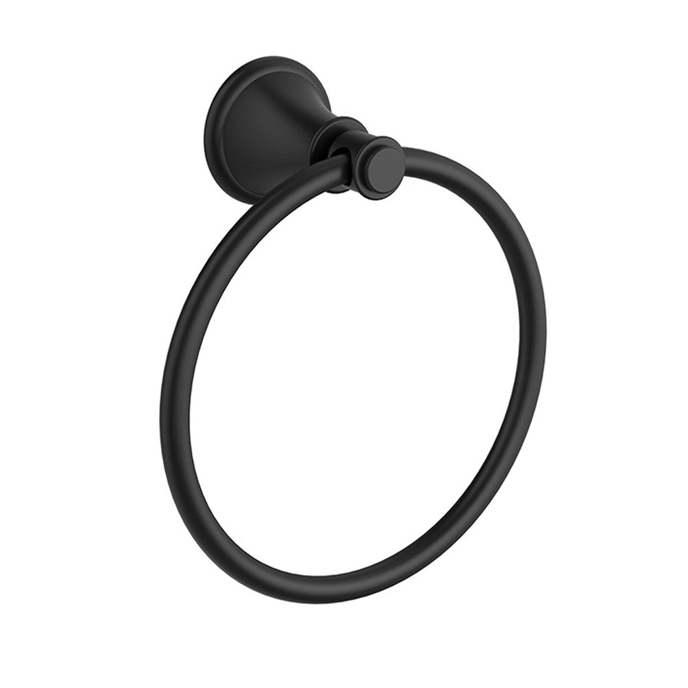 Clasico Towel Ring Matt Black Matt Black