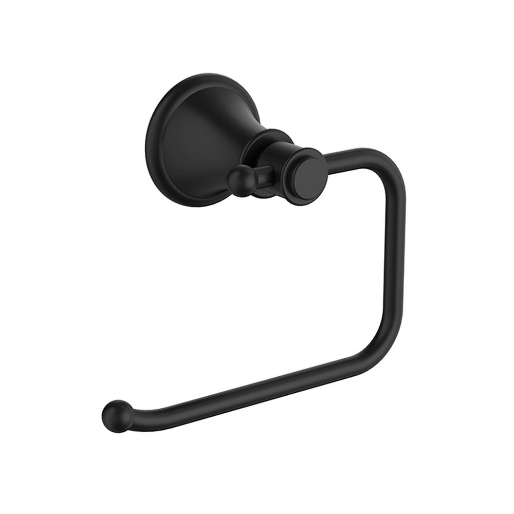 Clasico Toilet Roll Holder Matt Black Matt Black